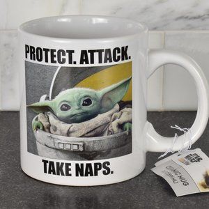 Star Wars Mandalorian the Child-Protect. Attack. Take Naps Mug